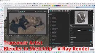 Transmutr Artist | Blender to SketchUp V-Ray Render
