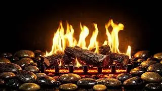🔥4K COZY FIREPLACE 24/7 🎧 Cracking Sounds for Deep Sleep, Relax, Study