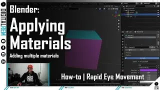 Blender REM | How to Apply Multiple Materials to an Object
