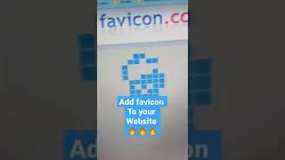 How to add favicon to your website | Amazing Html Trick | cool trick for web developers 🔥🔥🔥