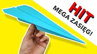 SAMOLOT Z PAPIERU BARDZO DALEKO LATAJĄCY SAMOLOT Z PAPIERU -  DUŻY ZASIĘG BEST PAPER AIRPLANE