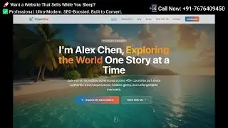 Website Design for Travel Influencers & Content Creators