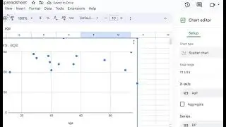 Creating a Scatter Plot in Google Sheets
