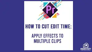 HOW TO CUT EDIT TIME  APPLY EFFECTS TO MULTIPLE CLIPS