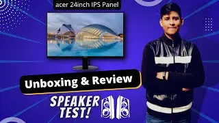 BORDERLESS Acer LED Monitor 24 inches Full HD (UNBOXING & REVIEW) in Hindi !! Worth Buying?