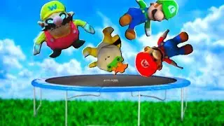 Plush Short: Wario On The Trampoline