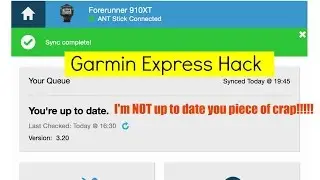 Garmin Express Hack - Data Not Uploading? Try this...