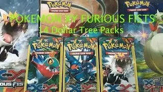 Pokémon XY Furious Fists pack opening - 14 Dollar Tree packs