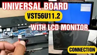 How to convert any LCD monitor to TV II make TV with VST56U11.2 universal tv board at home very easy