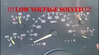 GMC SIERRA CHEVY SILVERADO LOW VOLTAGE (SOLVED)