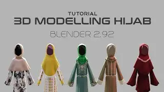 Tutorial Modelling 3D Hijab Blender 2.92