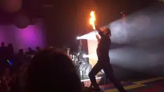 Joseph Kerr playing with fire with PCAC at Room16