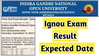 Ignou Exam Result Expected Date | Mister Ignou #ignou #dec #tee #exam #result #june