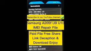 Samsung a205f u9 imei repair | Samsung a205f U10 | a205f u9 u10 imei repair |a205f unsupported modem