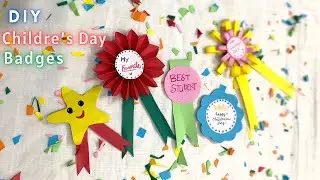 how to make children's day batch | how to make children's day badge ( 