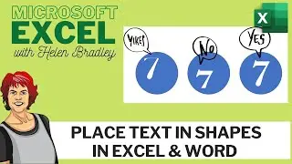 Place Text in Shapes in Excel & Word - Understand the Differences
