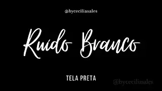 🔴Ruído Branco em Tela Preta | Som do Útero para o Relaxamento do Bebê | @studionewborncampinas