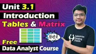 3.1 How to use Tables & Matrix in Power BI | Power BI Lecture for Beginners | Nishant Bhaiya