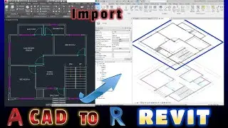 How to Import Autocad DWG Files to Revit Project, Multiple Levels, CAD TO REVIT.