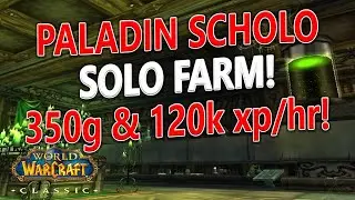 WoW Classic - Improved Paladin Scholo Farm/Boost! 120k xp/hr | 350+g/hr!