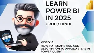 13. How to rename and add description to applied steps in Power Query