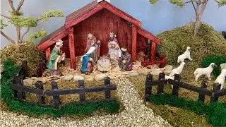DIY NATIVITY SCENE  ll DIY CHRISTMAS CRIB ll SIMPLE AND EASY CHRISTMAS CRIB