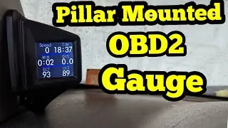 Wiiyii Head Up Display, Pillar Mounted OBD2 Gauge
