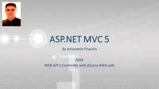ASP.NET MVC 5 : 5.2 AJAX - Web API 2 Controller with jQuery AJAX calls