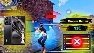 XIAOMI REDMI 13C⚙️SETTINGS⚡FREE FIRE HEADSHOT SENSITIVITY 2024 ♥️HUD + SENSI + DPI