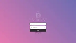 Gradient Login Form with Validations