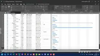 10.  How to make a Predecessors and Successors - Microsoft Project Online Desktop Client