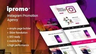 iPromo – Instagram Agency WordPress Theme | Themeforest Website Templates and Themes