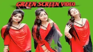 Beautiful girl green screen video VFX 11