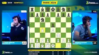 Magnus Carlsen vs Hans Niemann | Speed Chess Championship | Game 4
