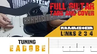 Rammstein - Links 2 3 4 - Guitar Cover | Screen TAB