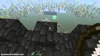 MINEcraft Castle defense me vs pigman and creepers