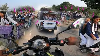 College Girls Reactions on Superbike|College Reaction #z900 #superbike