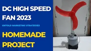 How to make dc motor fan/ Homemade fan /New project #fan #howto #dc #project #simple #diy
