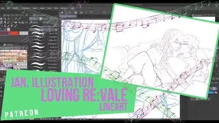 Re:vale - January illustration for Patreon- Lines