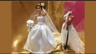 Vestido de noiva da Barbie. DIY. Barbie Wedding dress