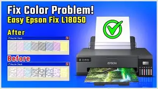 How to Fix Color Problem or Ink Issue on Epson L18050 / L8050 | Easy Method to Restore Print Quality