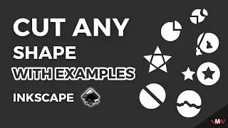 How to cut any shape with examples in Inkscape | Inkscape Short Tutorials