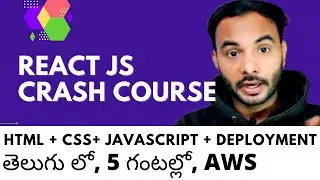 React Js 🔥🔥🔥 for beginners in Telugu | HTML CSS JavaScript In Telugu | Web apps development Telugu🔥🔥