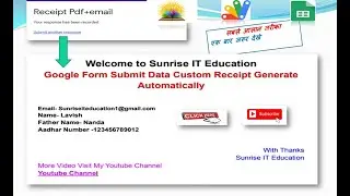 Google Form Submit Data Custom Receipt Automatically Generate customize Google Form response receipt