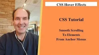 CSS Smooth Scrolling | Smooth Scroll To Element From Anchor