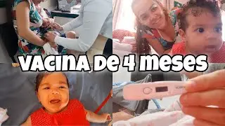 Vacina de 4 meses da Miriã / teve reação / Thaiane Massarim
