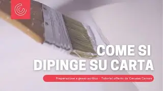 Come preparare la carta per la pittura ad olio, acrilico e a tempera? - Imprimitura a gesso acrilico