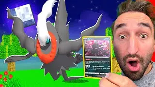 Opening Pokemon Cards To Get LEGENDARY Pokemon In Minecraft