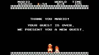 Super Mario Bros frozen axe glitch