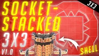 THE SOCKET-STACKED 3x3 V1 | SHELL, DYNAMIC, STRONG | v1.0 | Base Building 2020 | Rust